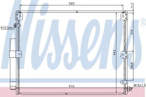 NISSENS 940375 Конденсатор, кондиціонер