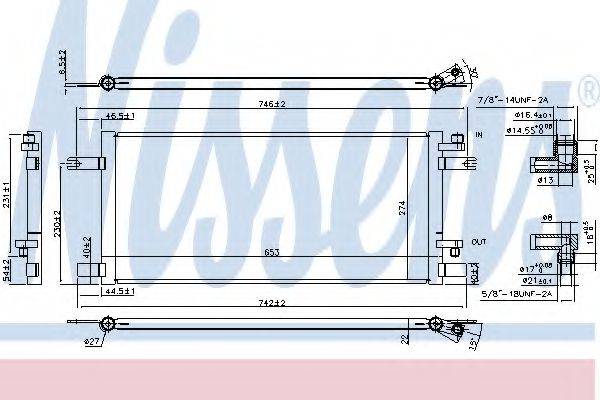 NISSENS 940376 Конденсатор, кондиціонер