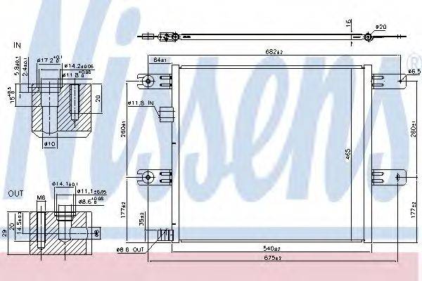 NISSENS 940541 Конденсатор, кондиціонер