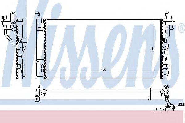 NISSENS 940552 Конденсатор, кондиціонер