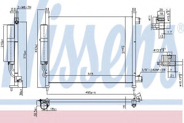 NISSENS 940600 Конденсатор, кондиціонер