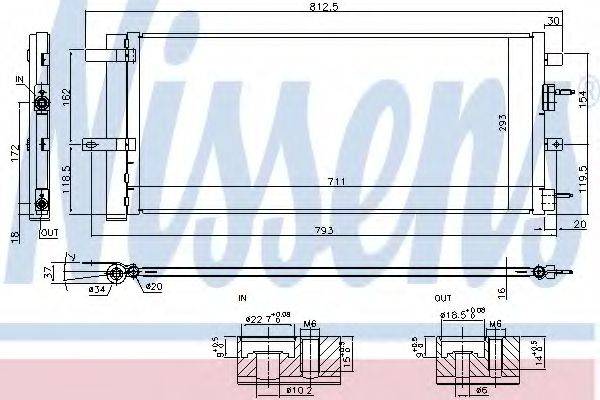 NISSENS 940626 Конденсатор, кондиціонер