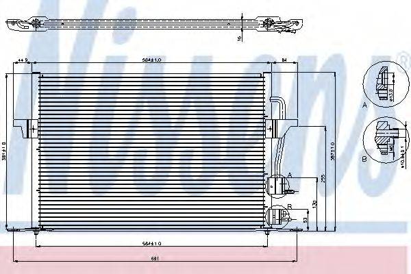 NISSENS 94308 Конденсатор, кондиціонер