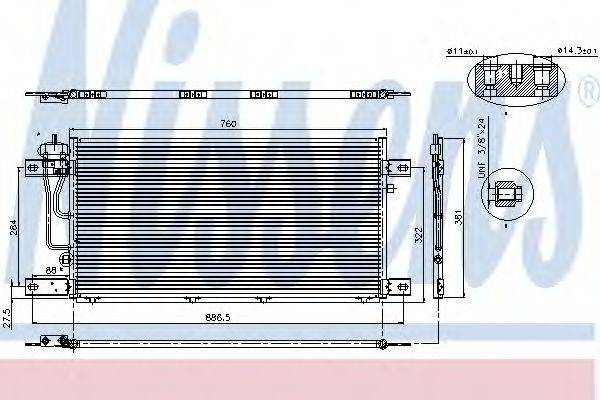 NISSENS 94503 Конденсатор, кондиціонер