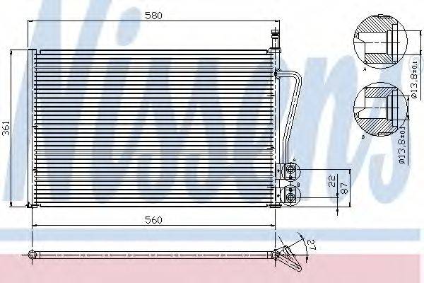 NISSENS 94587 Конденсатор, кондиціонер