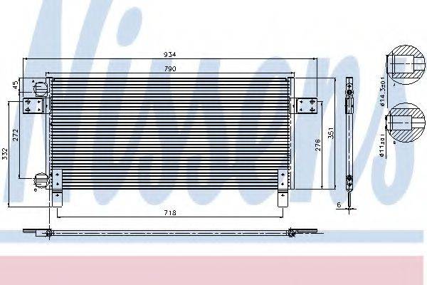 NISSENS 94681 Конденсатор, кондиціонер