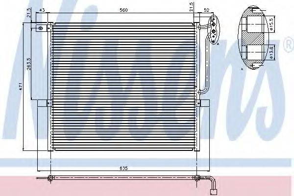 NISSENS 94761 Конденсатор, кондиціонер