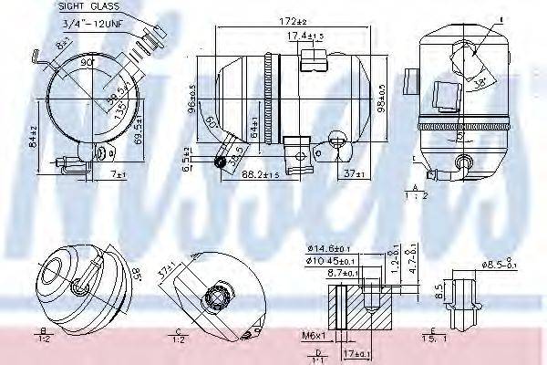 NISSENS 95520 Осушувач, кондиціонер