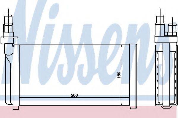 NISSENS 70011 Теплообмінник, опалення салону