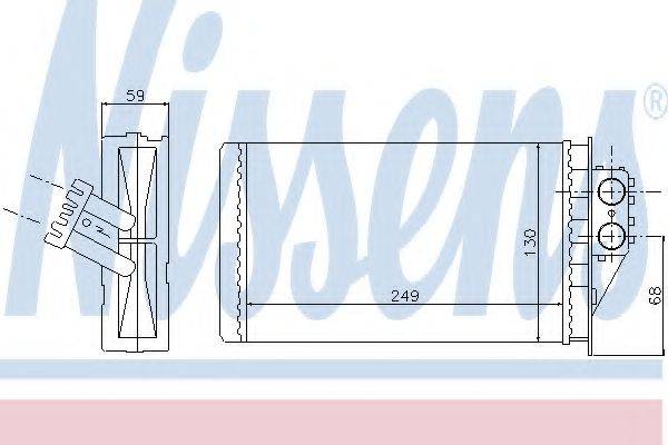NISSENS 72944 Теплообмінник, опалення салону
