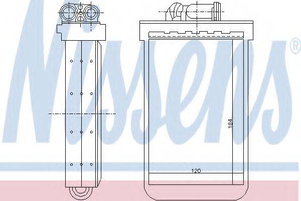 NISSENS 72018 Теплообмінник, опалення салону