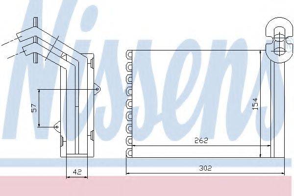 NISSENS 73972 Теплообмінник, опалення салону