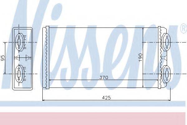 NISSENS 71925 Теплообмінник, опалення салону