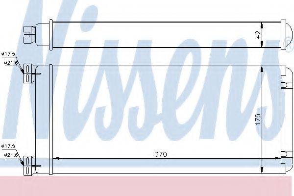 NISSENS 71302 Теплообмінник, опалення салону
