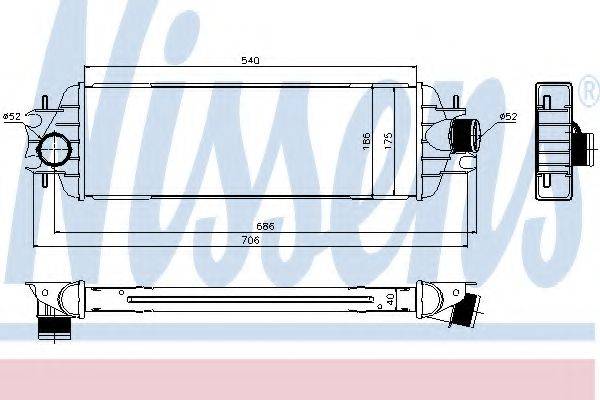 NISSENS 96775 Інтеркулер
