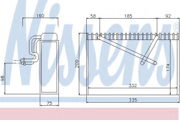 NISSENS 92168 Випарник, кондиціонер