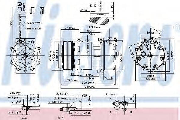 NISSENS 890022 Компресор, кондиціонер