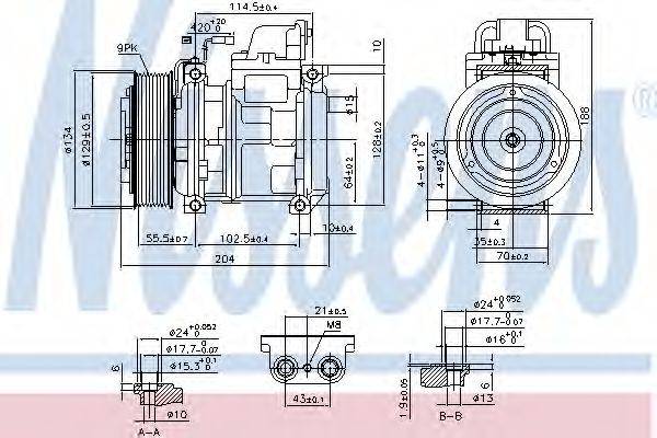 NISSENS 890023 Компресор, кондиціонер