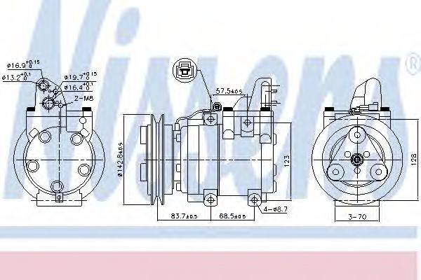 NISSENS 890059 Компресор, кондиціонер