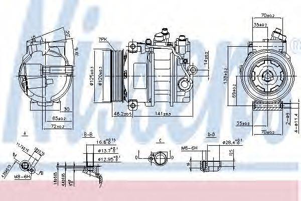 NISSENS 890140 Компресор, кондиціонер