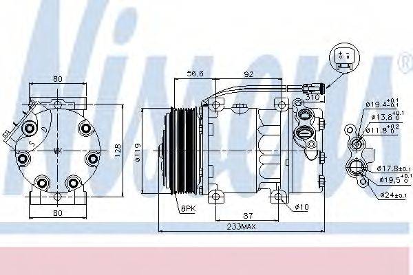 NISSENS 89035 Компресор, кондиціонер