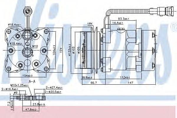 NISSENS 89078 Компресор, кондиціонер