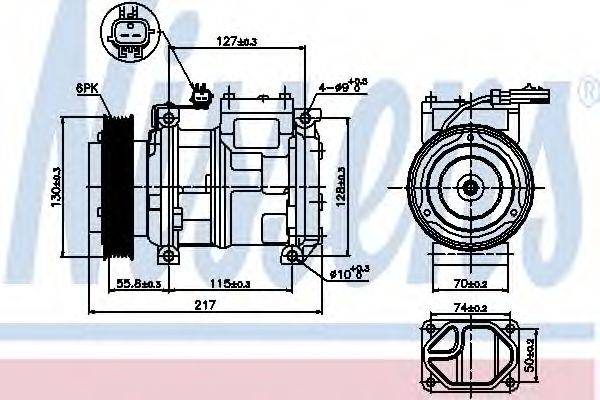 NISSENS 89097 Компресор, кондиціонер