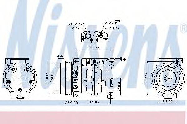 NISSENS 89099 Компресор, кондиціонер