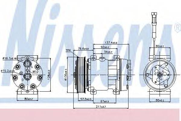 NISSENS 89137 Компресор, кондиціонер