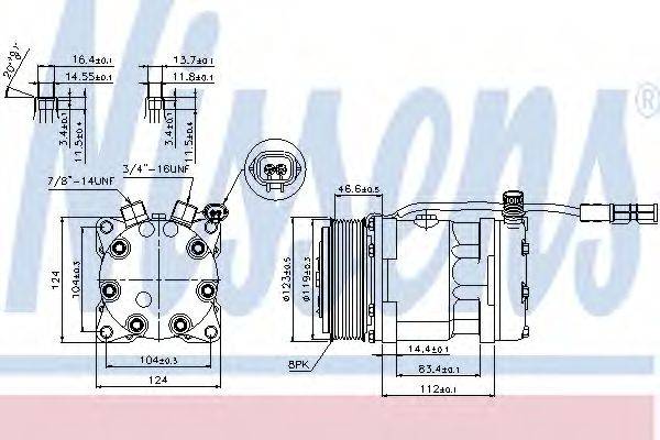 NISSENS 89139 Компресор, кондиціонер