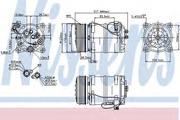 NISSENS 89249 Компресор, кондиціонер