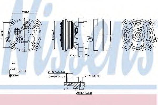 NISSENS 89259 Компресор, кондиціонер