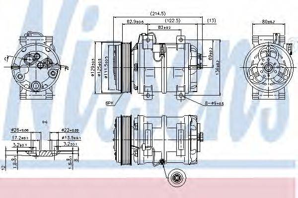 NISSENS 89317 Компресор, кондиціонер