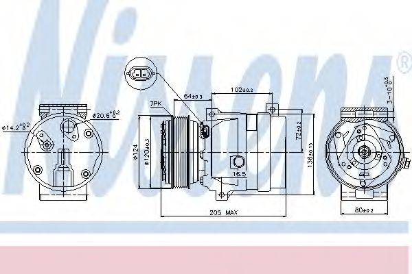 NISSENS 89435 Компресор, кондиціонер