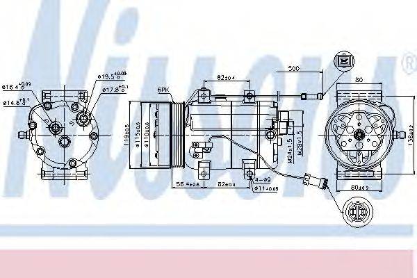 NISSENS 89452 Компресор, кондиціонер