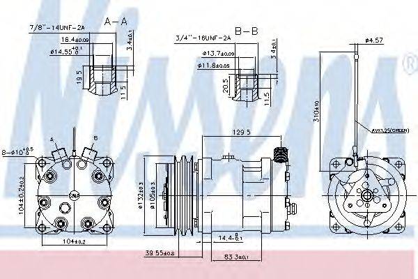 NISSENS 89461 Компресор, кондиціонер