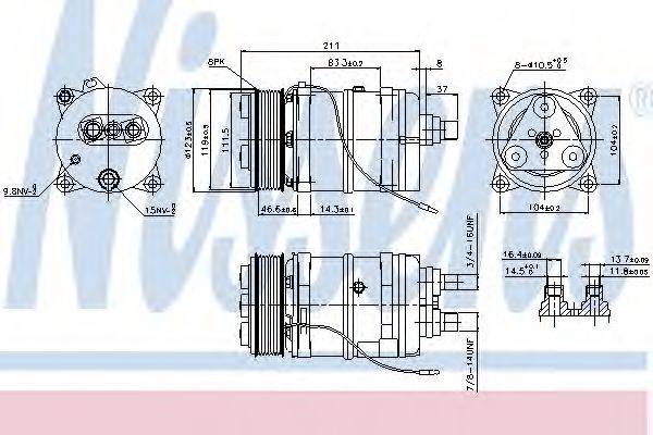 NISSENS 899919 Компресор, кондиціонер