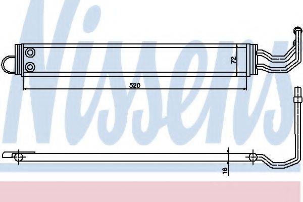 NISSENS 90628 Олійний радіатор, рульове керування