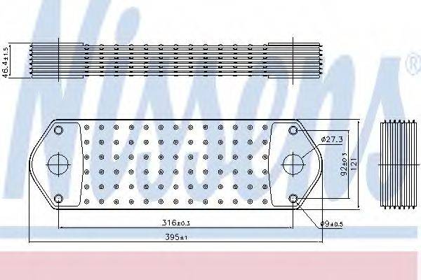 NISSENS 90715 масляний радіатор, моторне масло