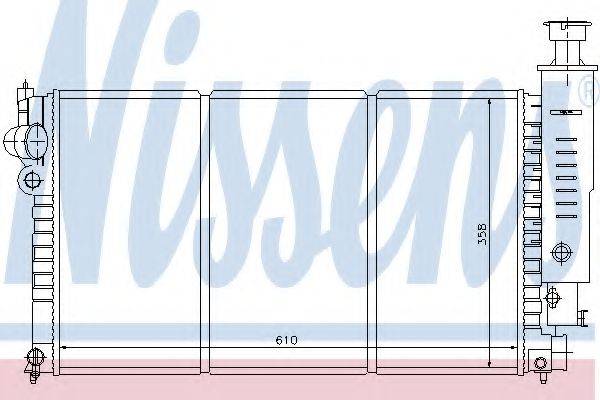 NISSENS 63526 Радіатор, охолодження двигуна