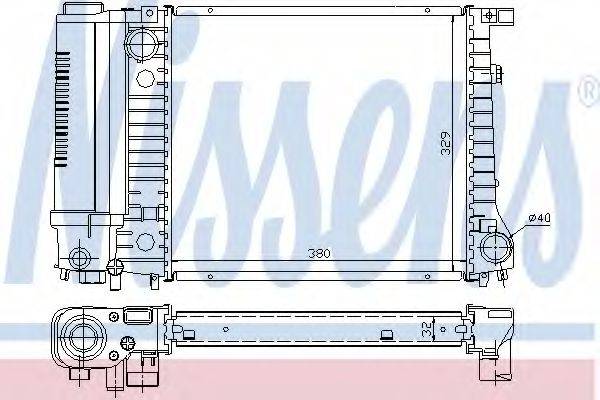 NISSENS 60729A Радіатор, охолодження двигуна