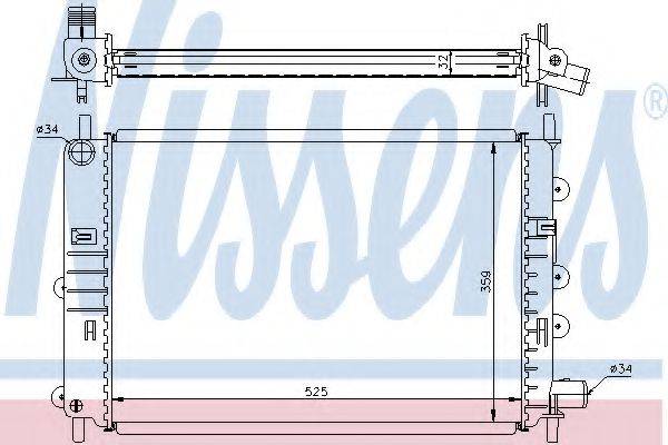 NISSENS 62164A Радіатор, охолодження двигуна