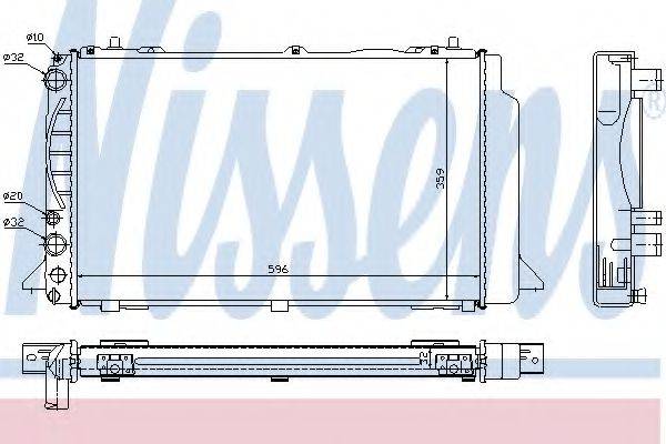 NISSENS 60465A Радіатор, охолодження двигуна