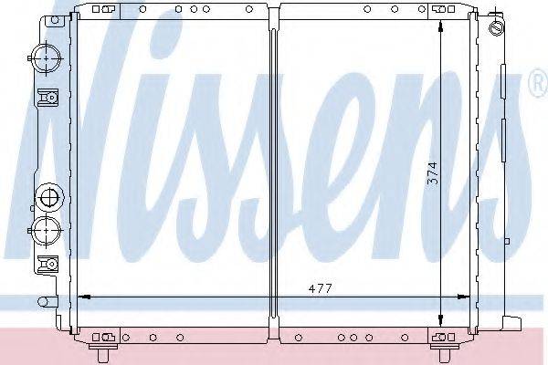 NISSENS 62328 Радіатор, охолодження двигуна