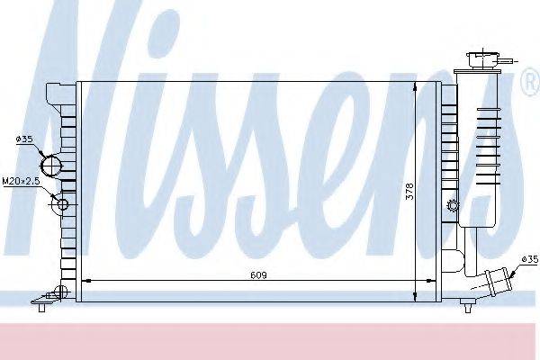 NISSENS 61399A Радіатор, охолодження двигуна