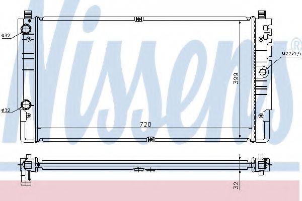 NISSENS 65238A Радіатор, охолодження двигуна