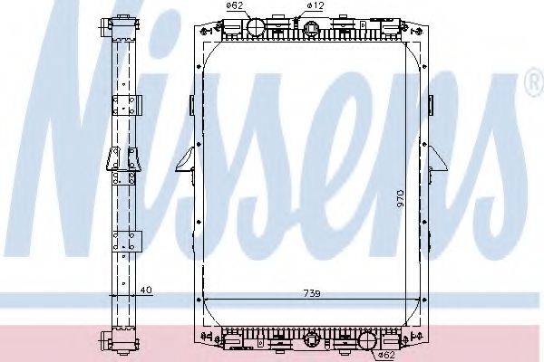 NISSENS 61419A Радіатор, охолодження двигуна