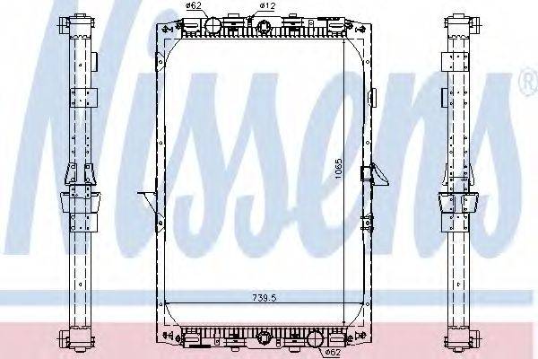 NISSENS 61417A Радіатор, охолодження двигуна