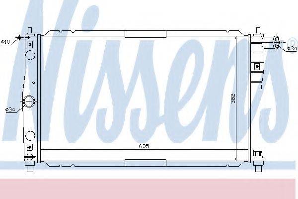 NISSENS 61654 Радіатор, охолодження двигуна
