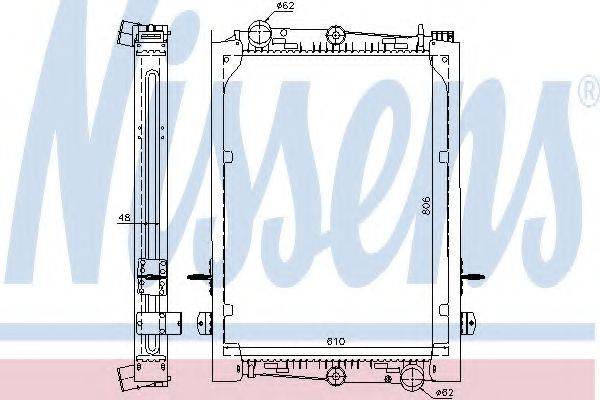 NISSENS 61440A Радіатор, охолодження двигуна